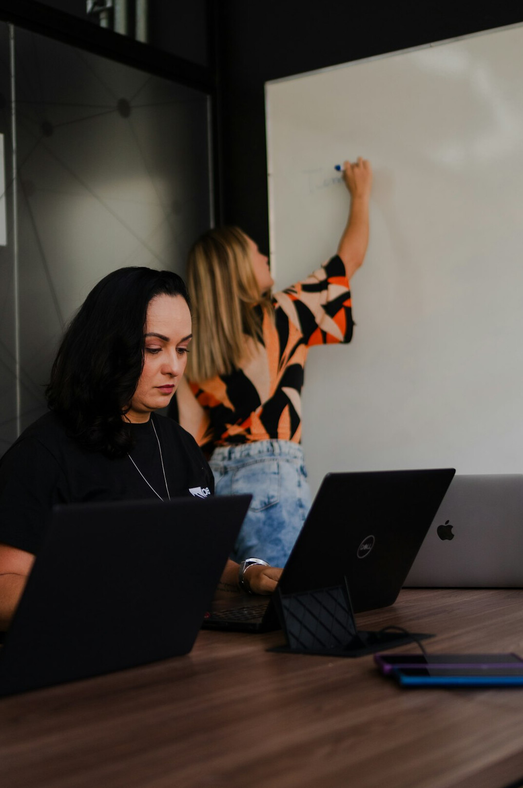 team meeting in modern office